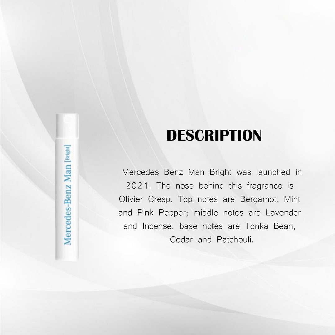 MERCEDES BENZ MAN BRIGHT EDT 1ML VIAL PERFUME