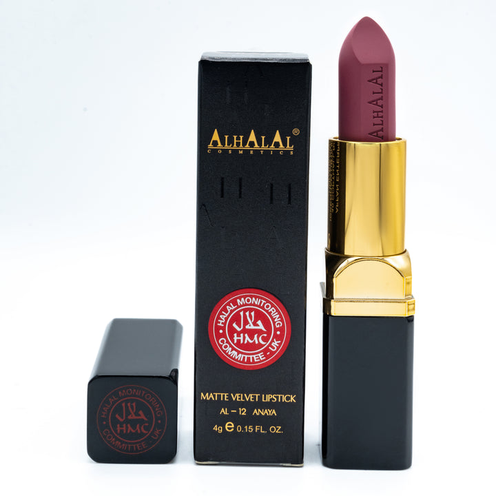 ALHALAL COSMETICS ANAYA MATTE VELVET LIPSTICK 4G AL-12