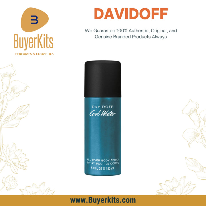 DAVIDOFF COOLWATER ALL OVER BODY SPRAY 150ML