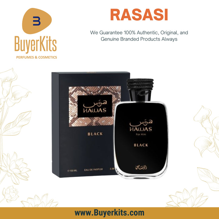 RASASI HAWAS BLACK FOR HIM EDP 100ML