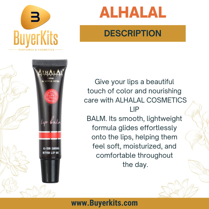 ALHALAL COSMETICS BUTTER LIP BALM AL-326 ZARSHAL – HYDRATING LIP CARE FOR SOFT & SMOOTH LIPS