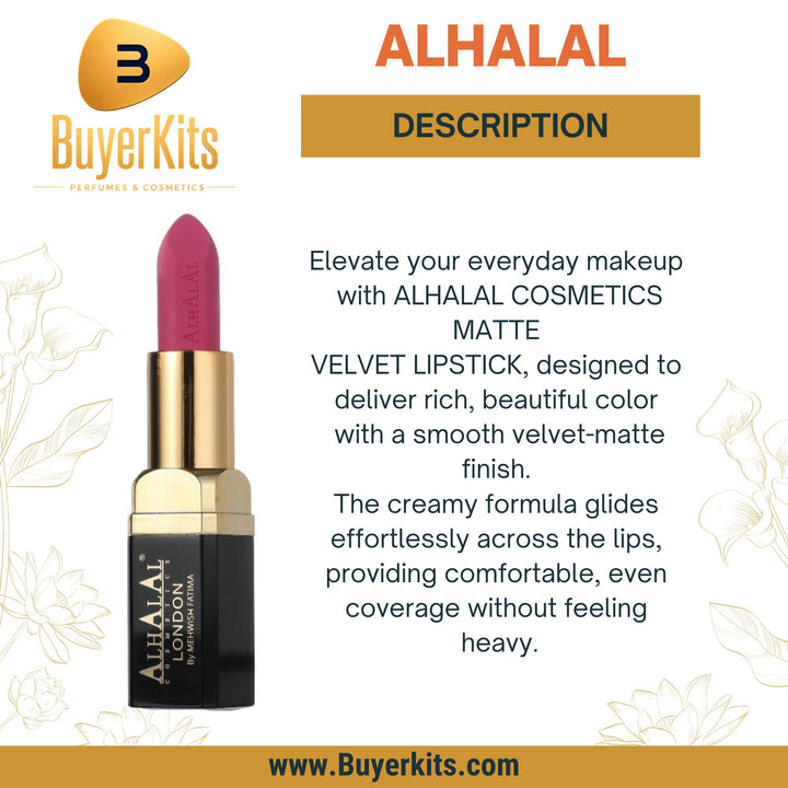 ALHALAL COSMETICS SANAAYA MATTE VELVET LIPSTICK 4G AL-31