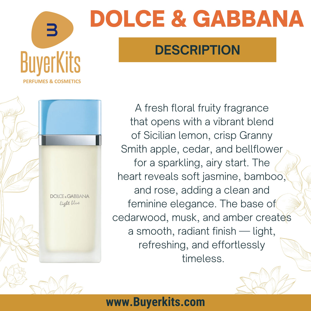 D&G LIGHT BLUE EDT 125ML TESTER