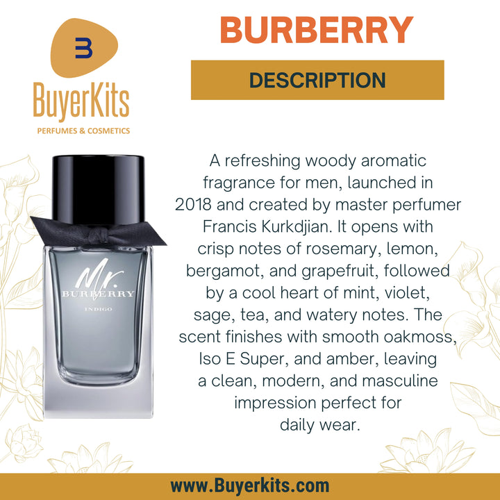 BURBERRY MR BURBERRY INDIGO EDT 100ML