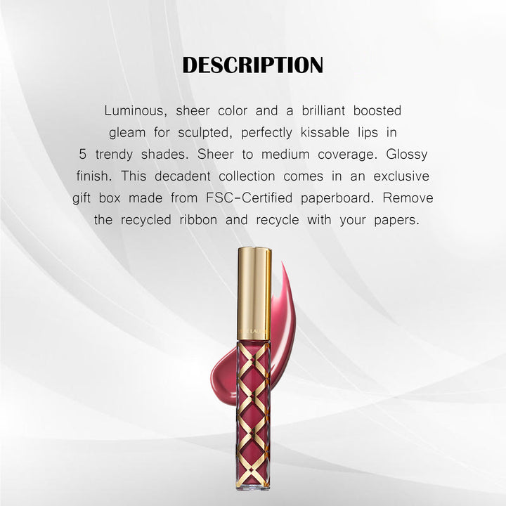 ESTEE LAUDER PURE COLOR ENVY KISSABLE SHINE LIP#420 REBELLIOUS ROSE 2.7ML