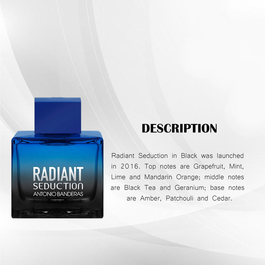 ANTONIO BANDERAS RADIANT SEDUCTION IN BLACK EDT 100ML