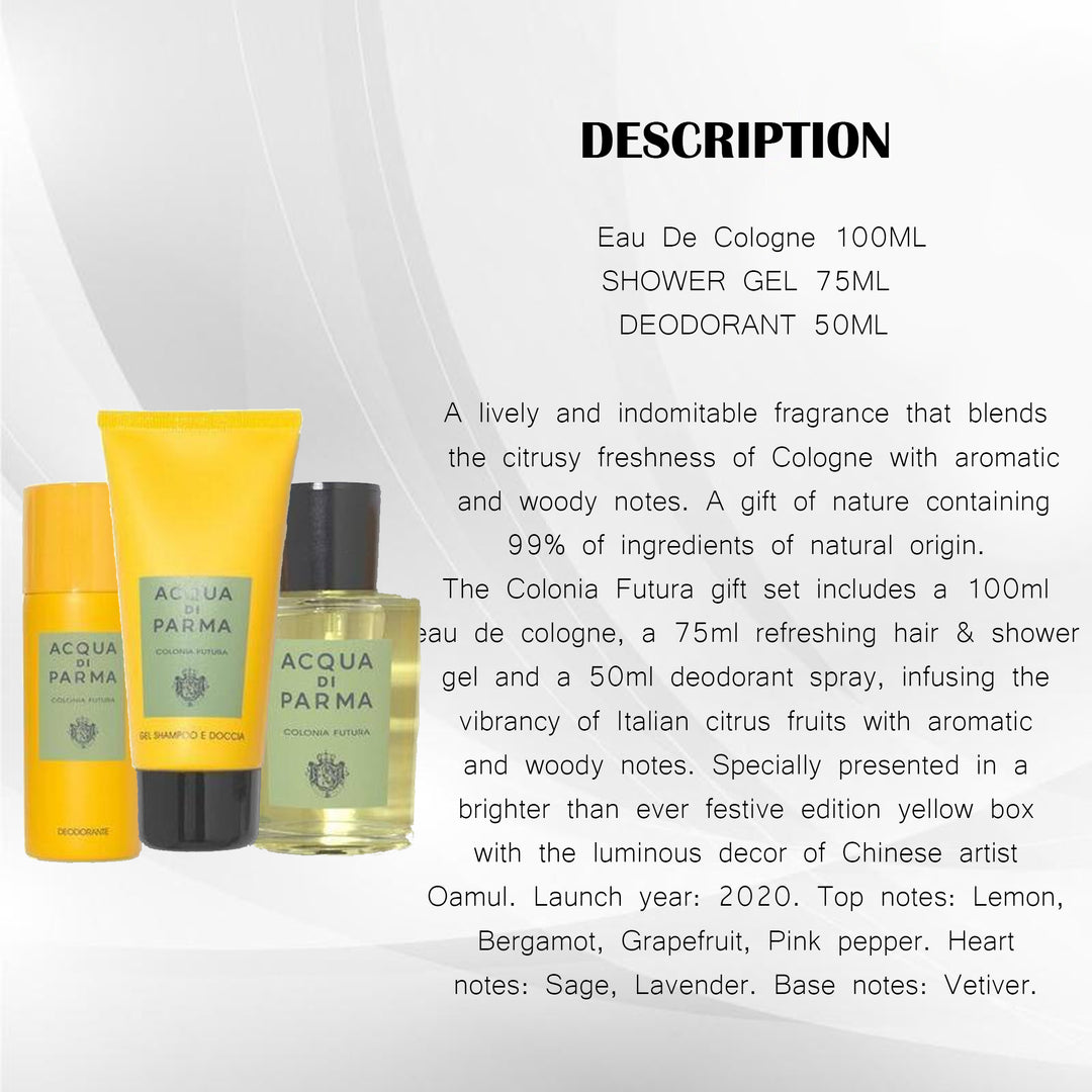 ACQUA DI PARMA COLONIA FUTURA 100ML GIFT SET