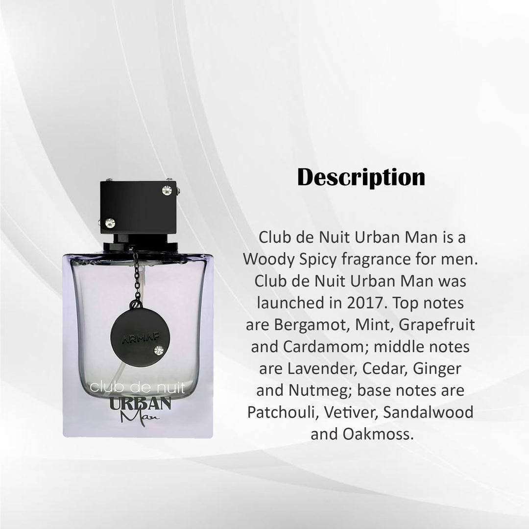 Armaf Club de nuit Urban man Edp 105ml