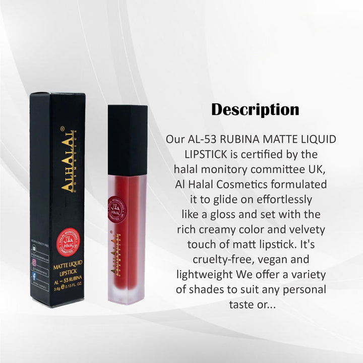 ALHALAL RUBINA MATTE LIQUID LIPSTICK (AL-53)