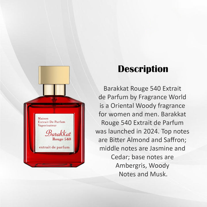Maison Barakkat Rouge 540 Extrait de Parfum 100ml