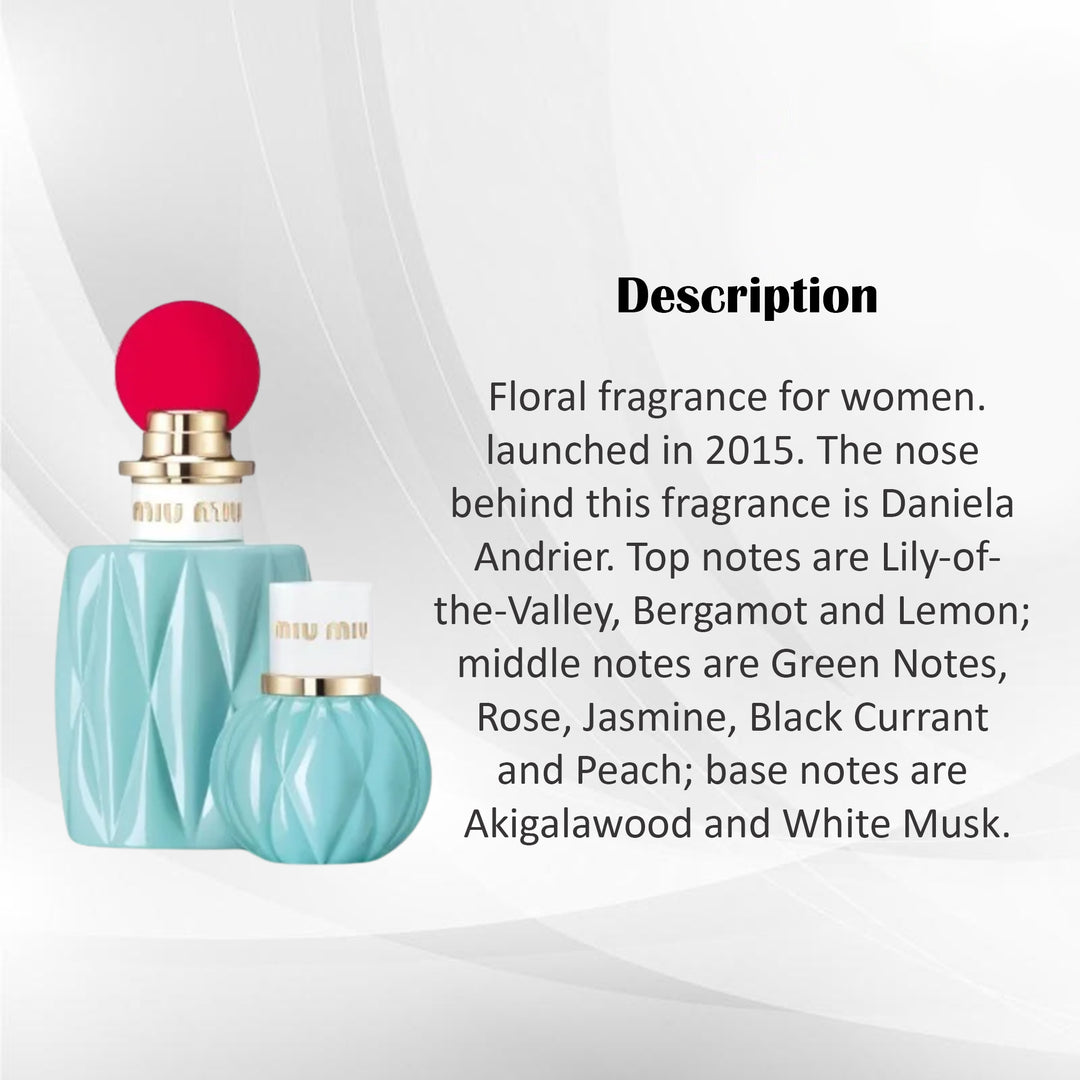 MIU MIU EDP GIFT SET- 2PCS 100ML/20ML