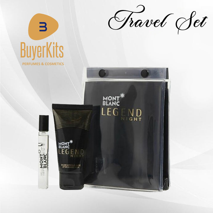 MONT BLANC LEGEND NIGHT EDP TRAVEL SET 2PCS