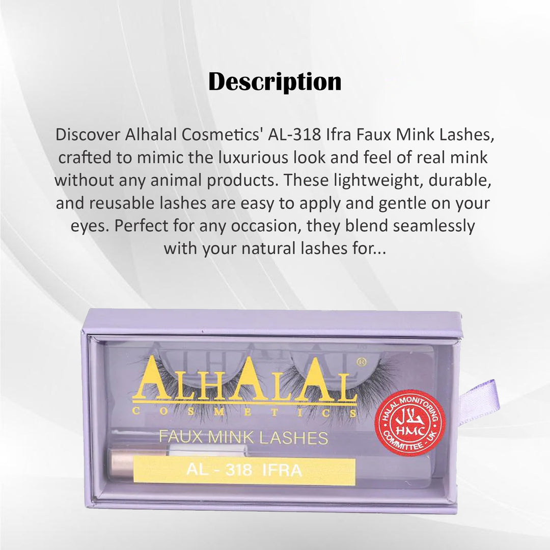 ALHALAL COSMETICS IFRA (3D606) FAUX MINK LASHES AL-318