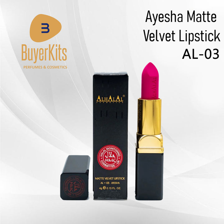 ALHALAL COSMETICS AYESHA MATTE VELVET LIPSTICK 4G AL-03