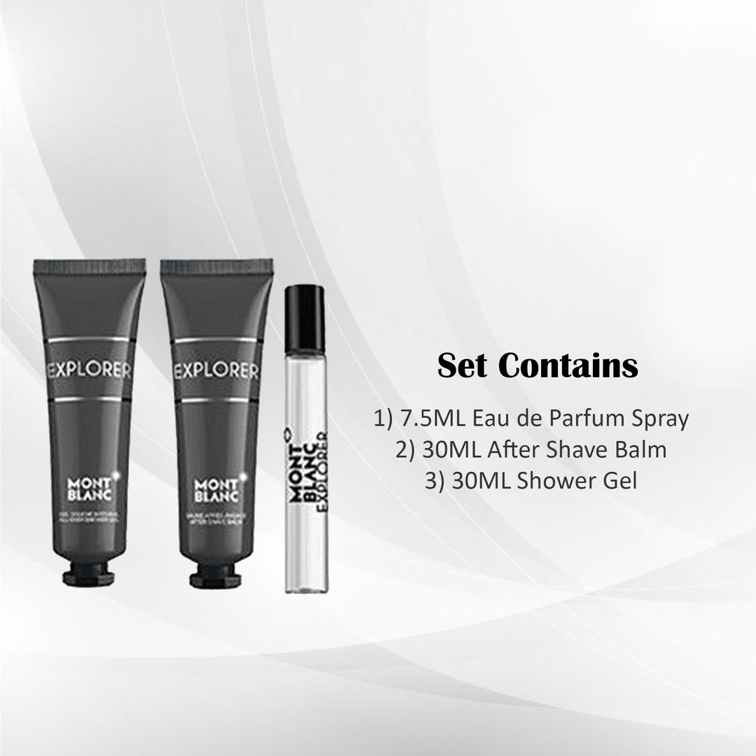 MONT BLANC EXPLORER EDP TRAVEL SET 3PCS