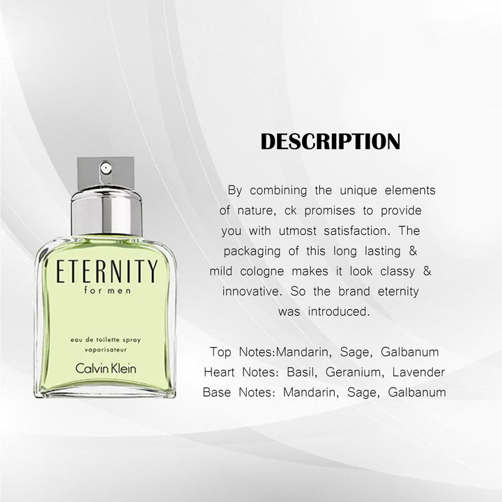 CALVIN KLEIN ETERNITY MEN EDT 100ML