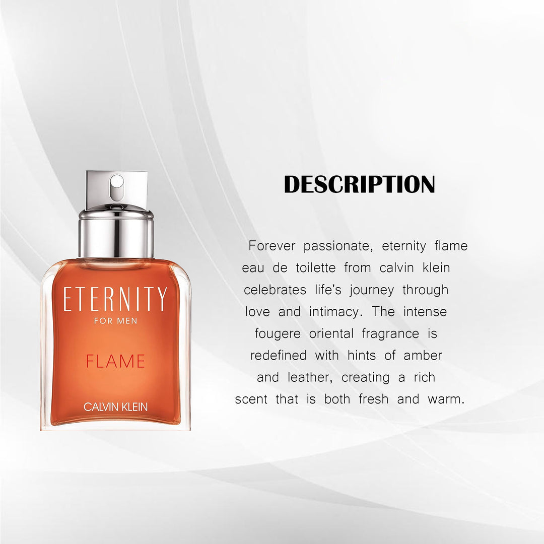 CALVIN KLEIN ETERNITY FLAME EDT 100ML FOR MEN