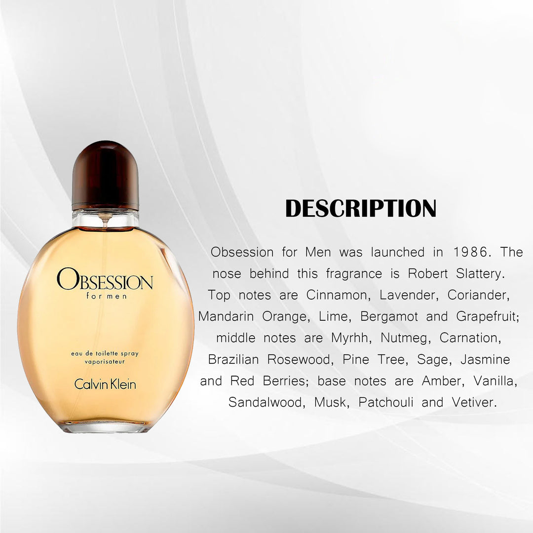 CALVIN KLEIN OBSESSION FOR MEN EDT 125ML