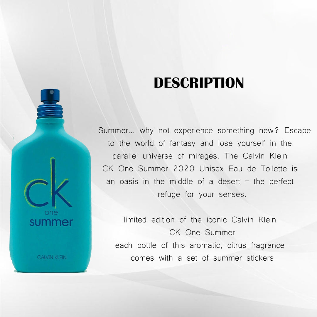 CALVIN KLEIN SUMMER EDT 100ML- EDITION 2020