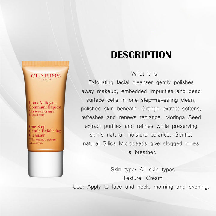 CLARINS ONE STEP GENTLE EXFOLIATING CLEANSER 30ML