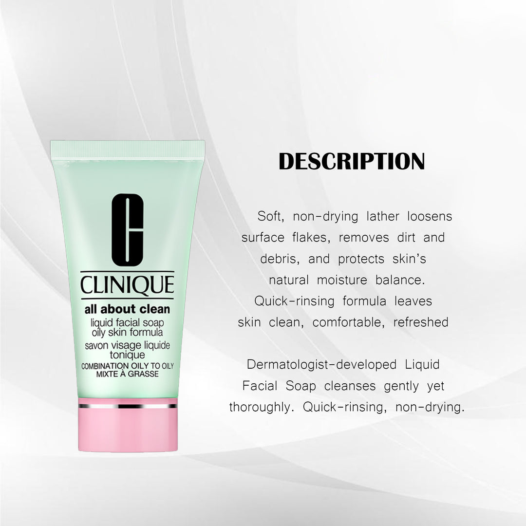 CLINIQUE ALL ABOUT CLEAN LIQUID FACIAL SOAP OILY 30ML