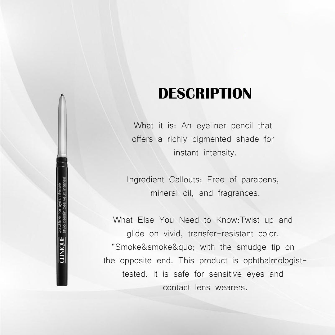 CLINIQUE QUICKLINER EYE INTENSE #BLACK