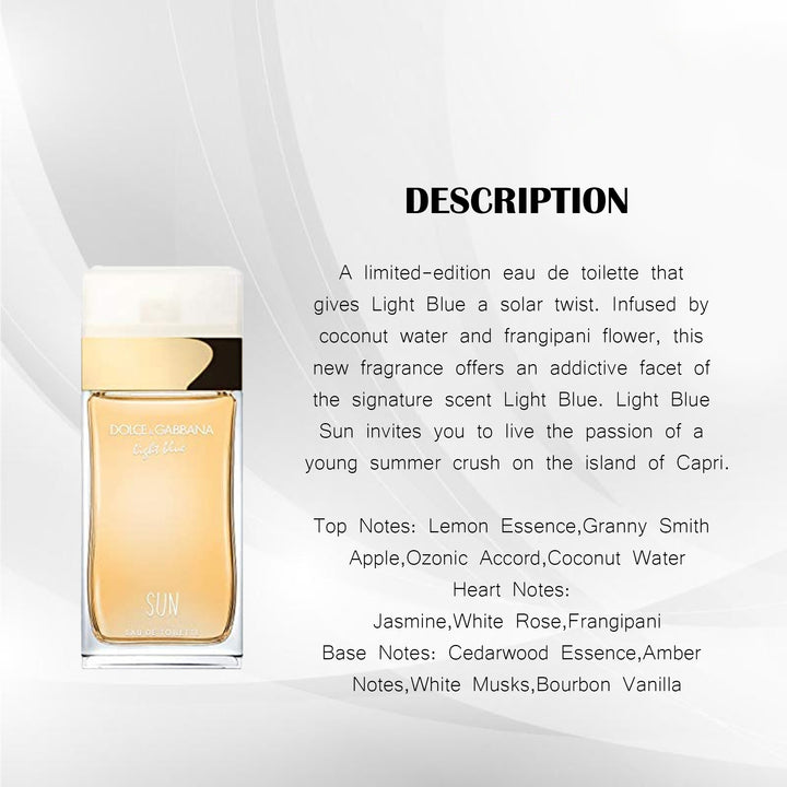 D&G LIGHT BLUE SUN EDT 100ML