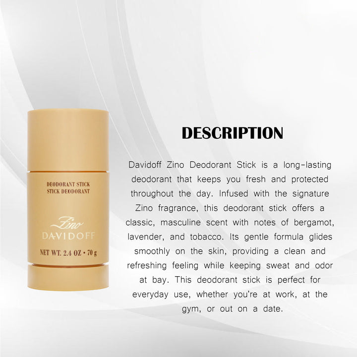 DAVIDOFF ZINO DEODORANT STICK 70G