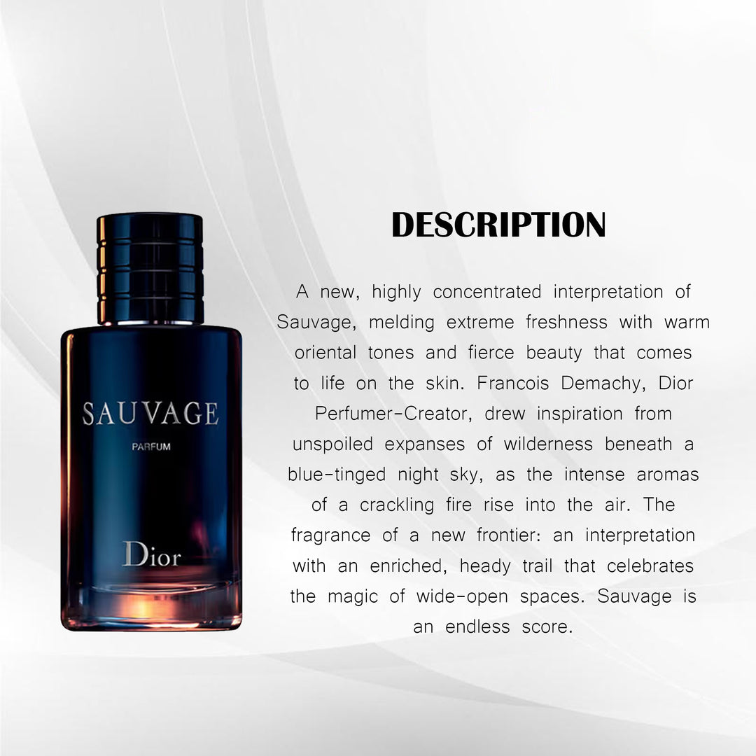 CHRISTIAN DIOR SAUVAGE PARFUME 100ML