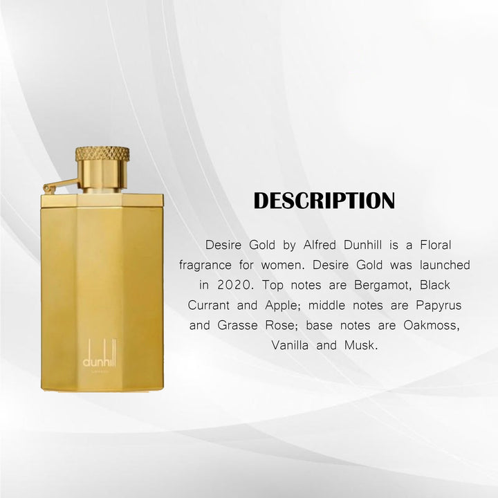 DUNHILL DESIRE GOLD EDT 100ML