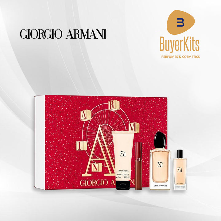 GIORGIO ARMANI SI EDP PERFUME SET 4PCS