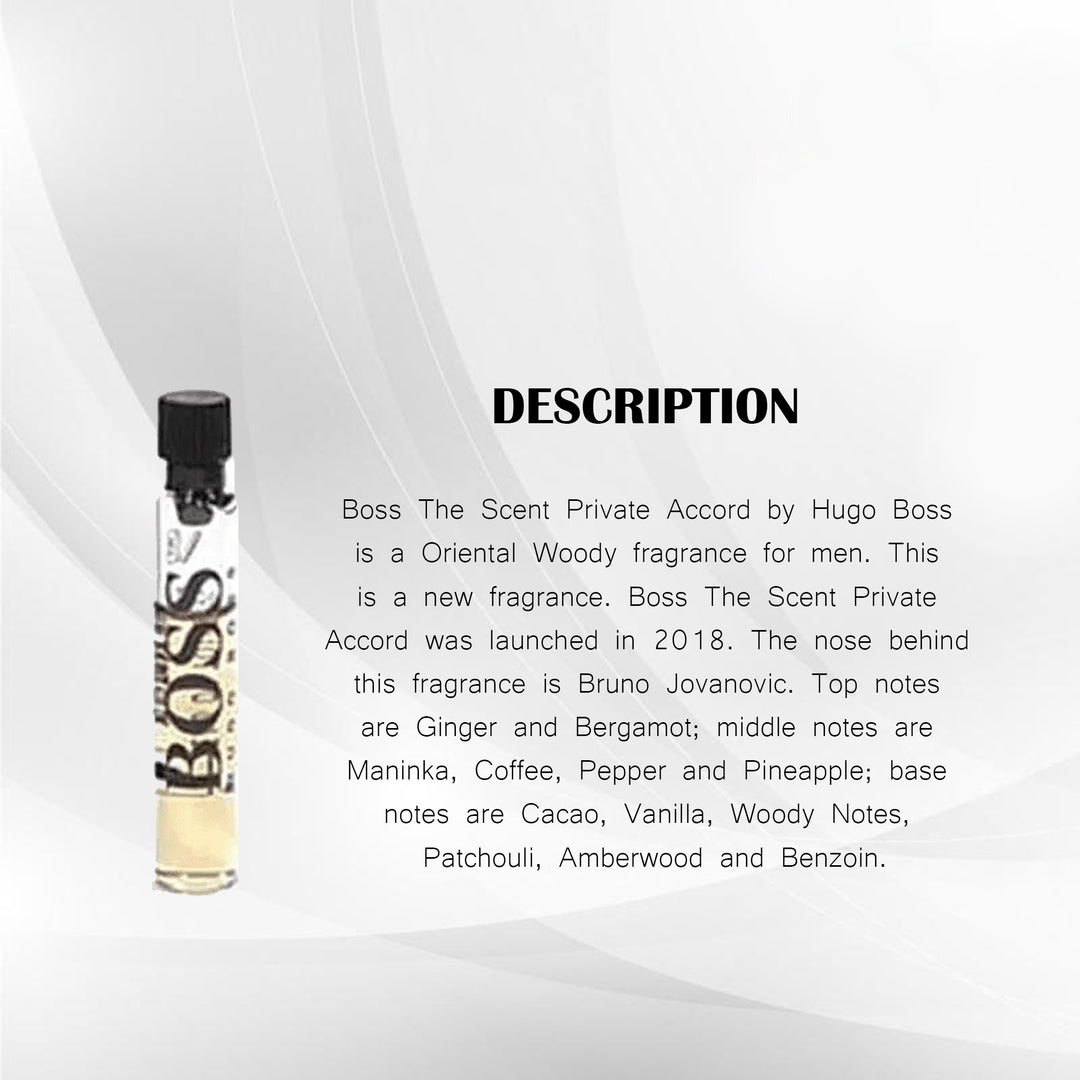 HUGO BOSS PRIVATE ACCORD EDT VIAL