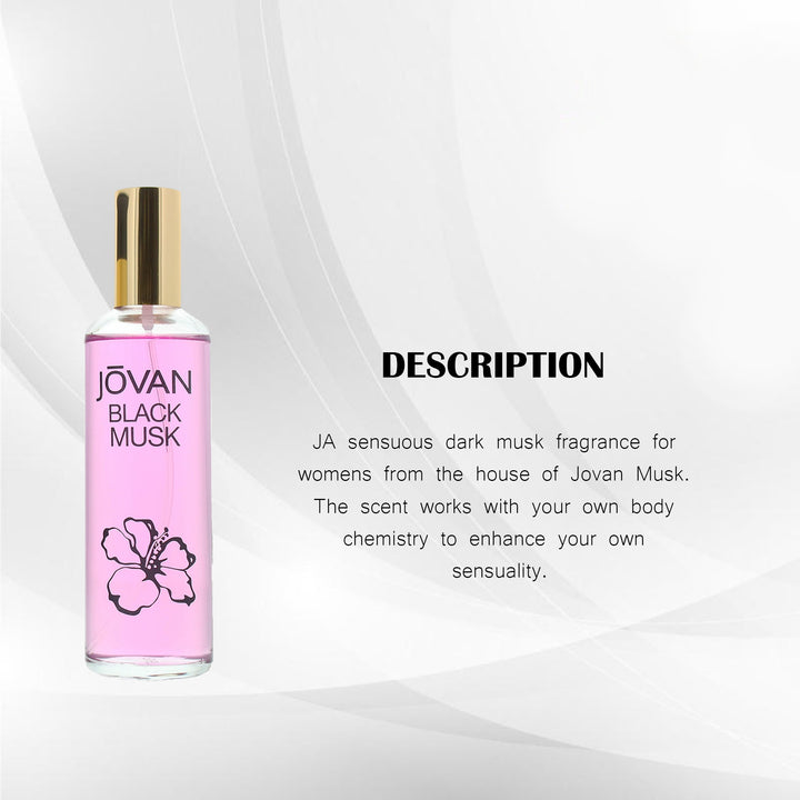 JOVAN BLACK MUSK COLOGNE 96ML -FOR HER