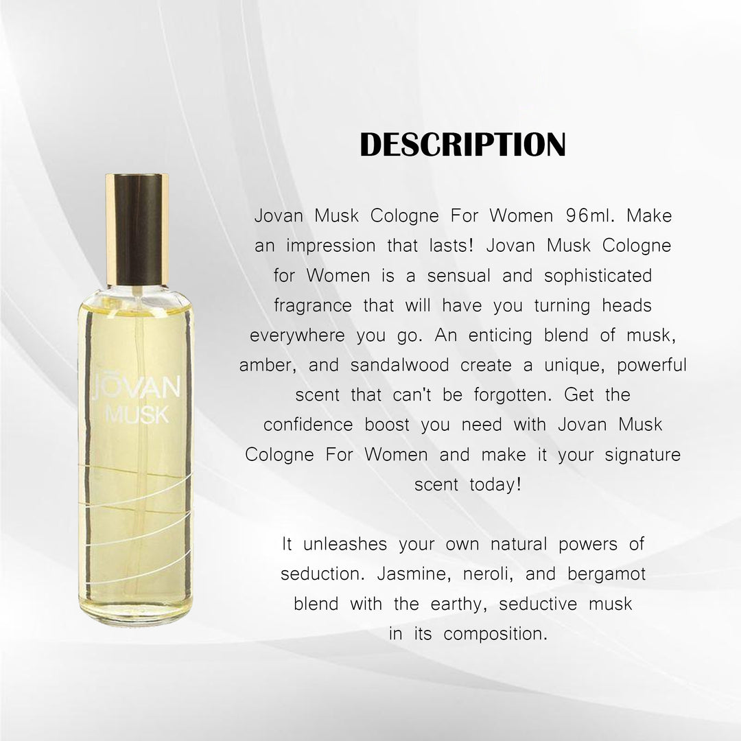 JOVAN MUSK COLOGNE 96ML -FOR HER