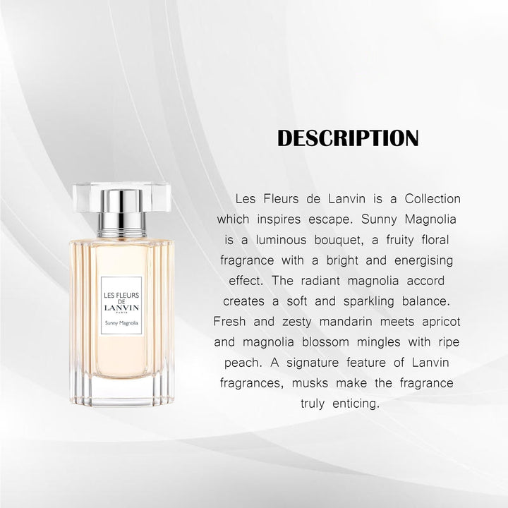 LANVIN LES FLEURS DE SUNNY MAGNOLIA EDT 90ML