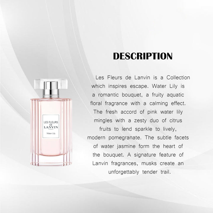 LANVIN LES FLEURS DE WATER LILY EDT 90ML