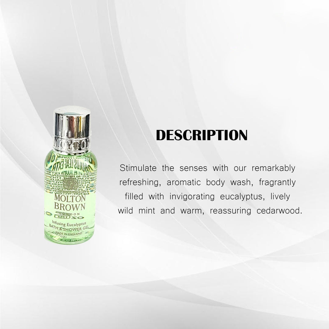 MOLTON BROWN BATH AND SHOWER GEL INFUSING EUCALYPTUS 30ML