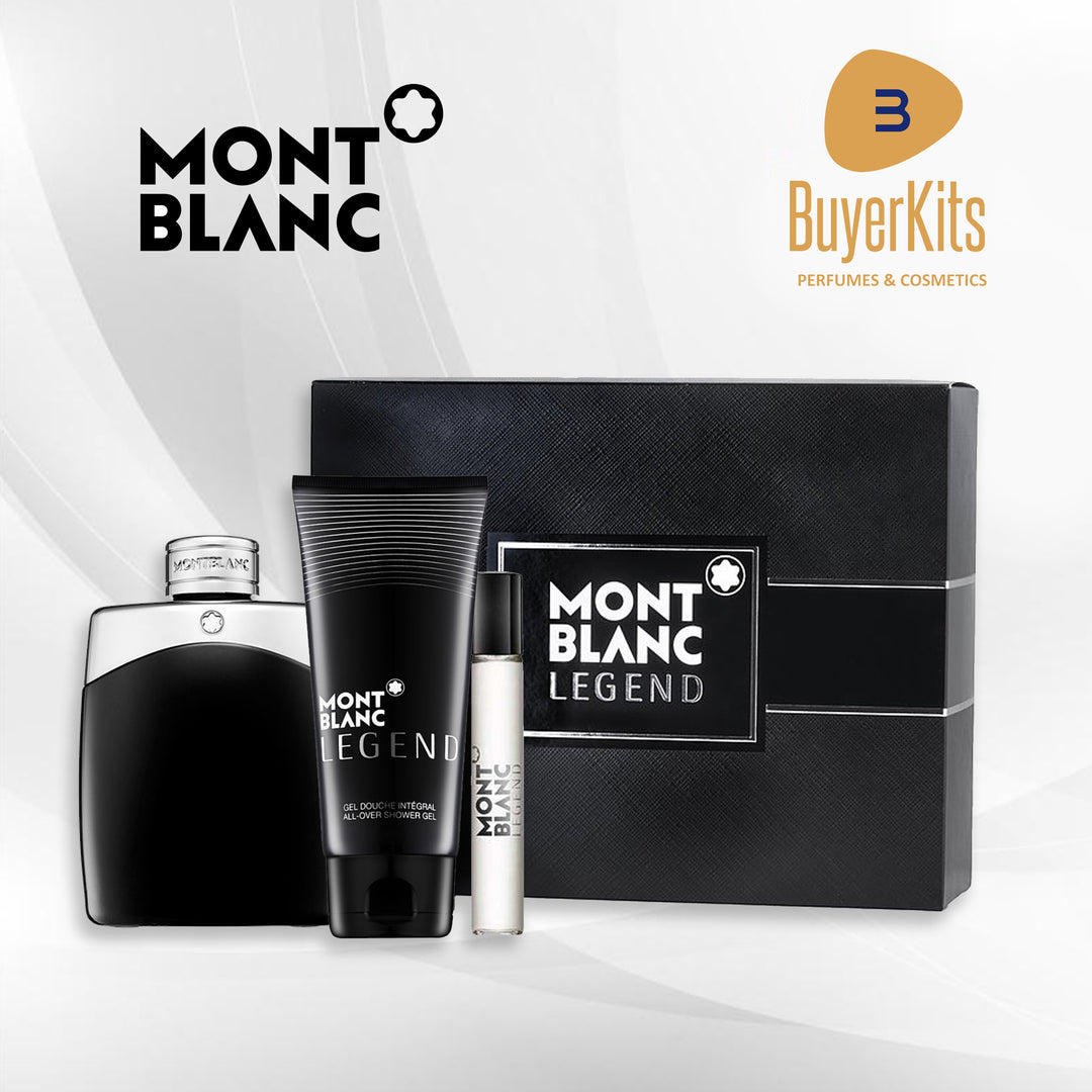 MONT BLANC LEGEND EDT 100ML PERFUME SET -3PCS