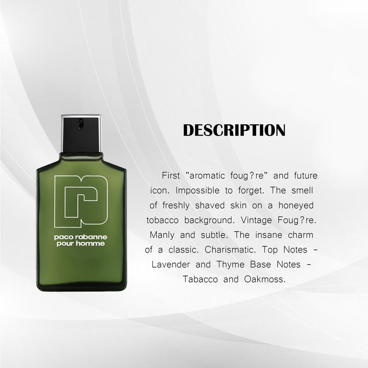 PACO RABANNE EDT POUR HOMME 100ML