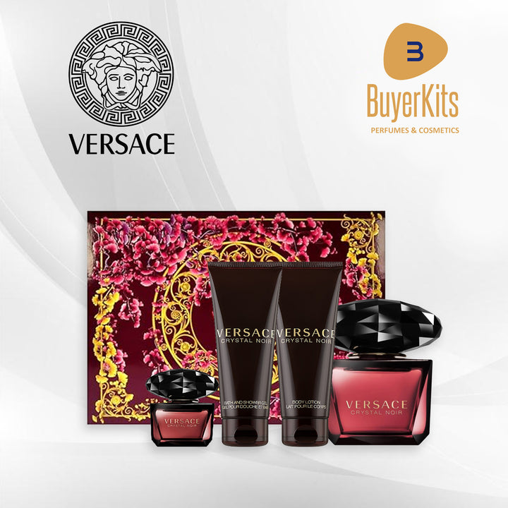 VERSACE CRYSTAL NOIR EDT PERFUME SET